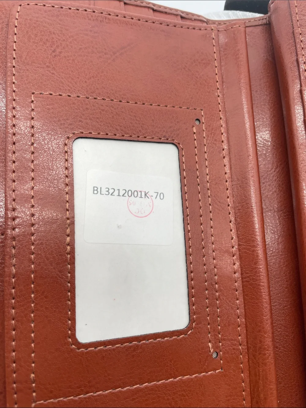 Bostanten Brown Leather Zip-Around Wallet
